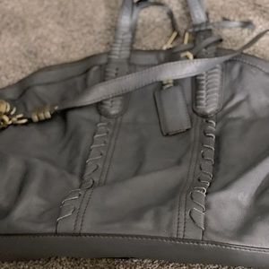 Grey X-Large leather shoulder bag